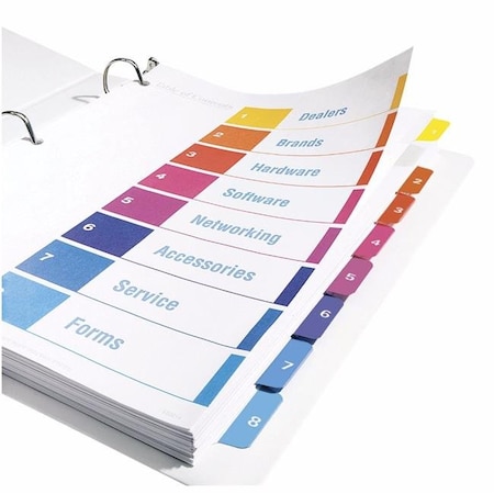 Avery Avery 078527 Index Paper Pre-Printed Tab Divider; Set - 12 78527